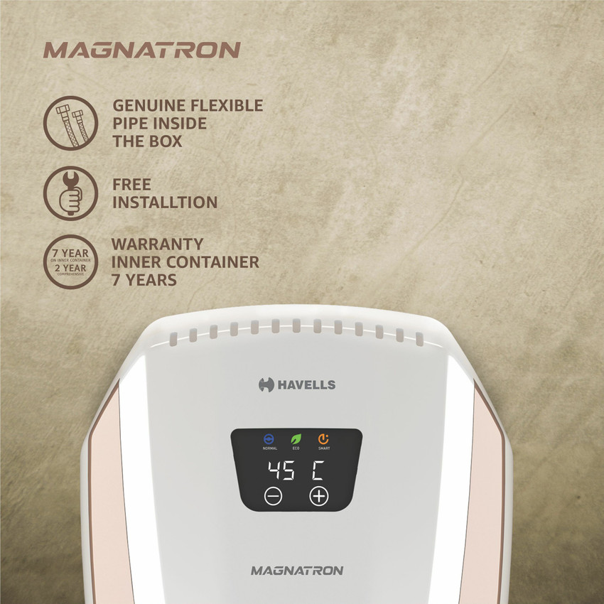HAVELLS 25 L Storage Water Geyser (Magnatron, White, Gold) Price in India -  Buy HAVELLS 25 L Storage Water Geyser (Magnatron, White, Gold) online at  Flipkart.com