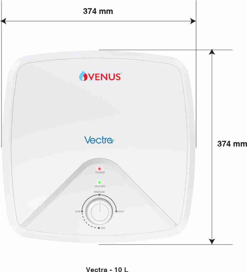 Venus 10 L Storage Water Geyser (Vectra 10VS Litre, Silver Sparkle) Price  in India - Buy Venus 10 L Storage Water Geyser (Vectra 10VS Litre, Silver  Sparkle) online at Flipkart.com