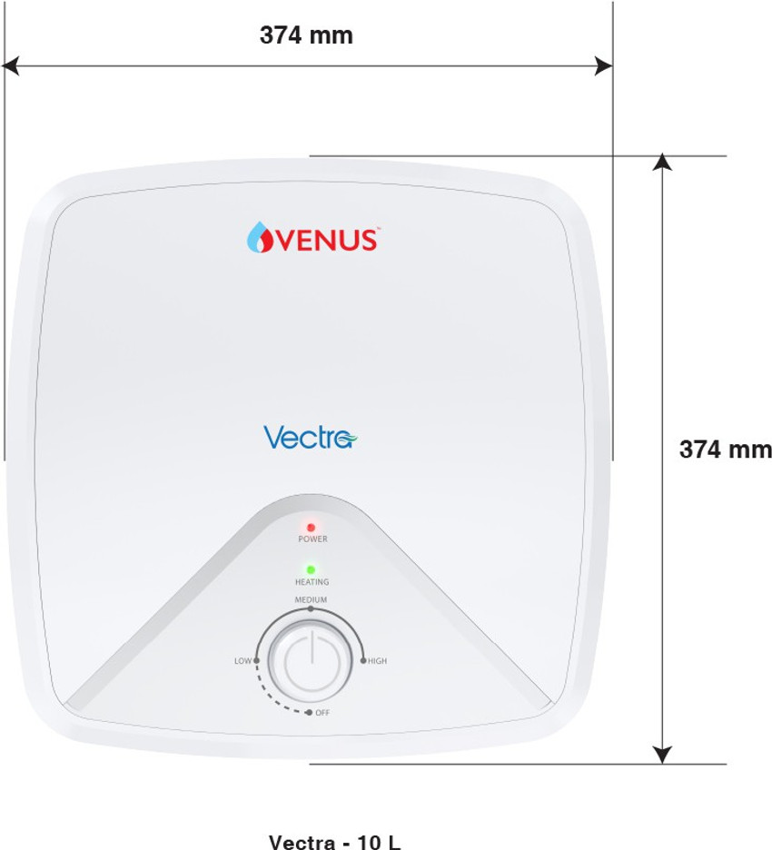 Venus 10 L Storage Water Geyser (Vectra 10VS Litre, Silver Sparkle) Price  in India - Buy Venus 10 L Storage Water Geyser (Vectra 10VS Litre, Silver  Sparkle) online at Flipkart.com