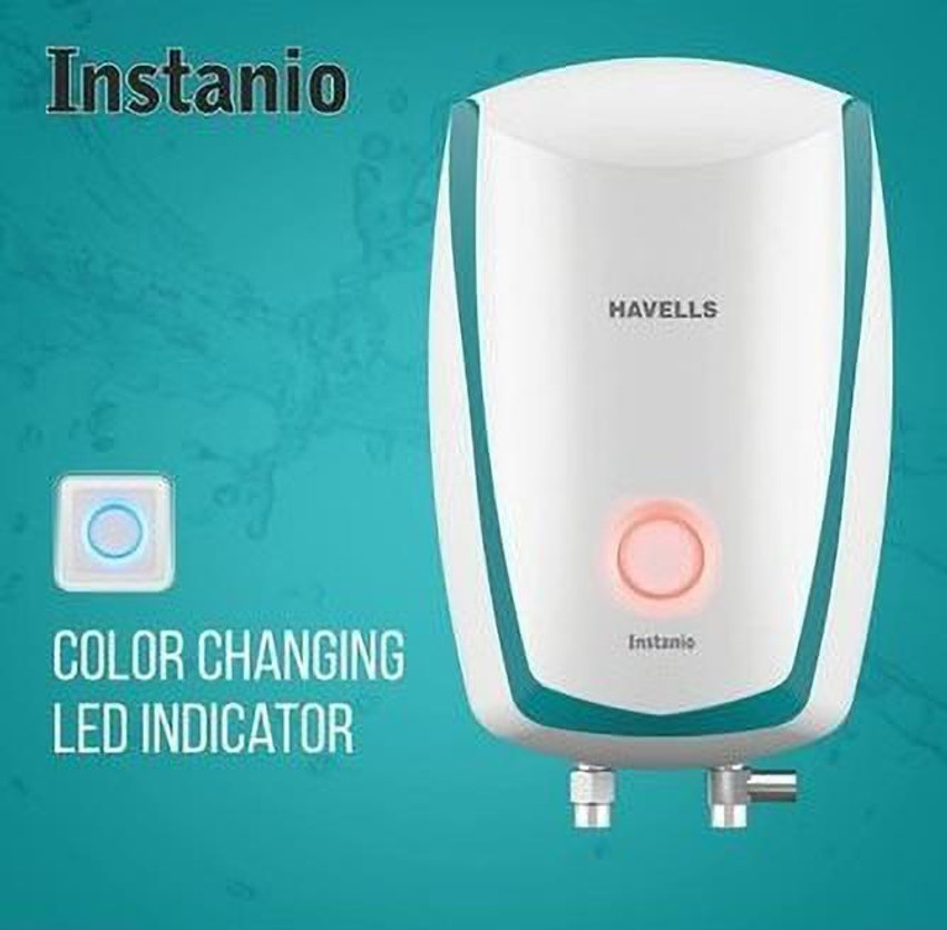 HAVELLS 3 L Instant Water Geyser (Instanio 3L, Color Changing LED  Indicator, ISI Mark, With Installation Kit Free, White) Price in India -  Buy HAVELLS 3 L Instant Water Geyser (Instanio 3L,