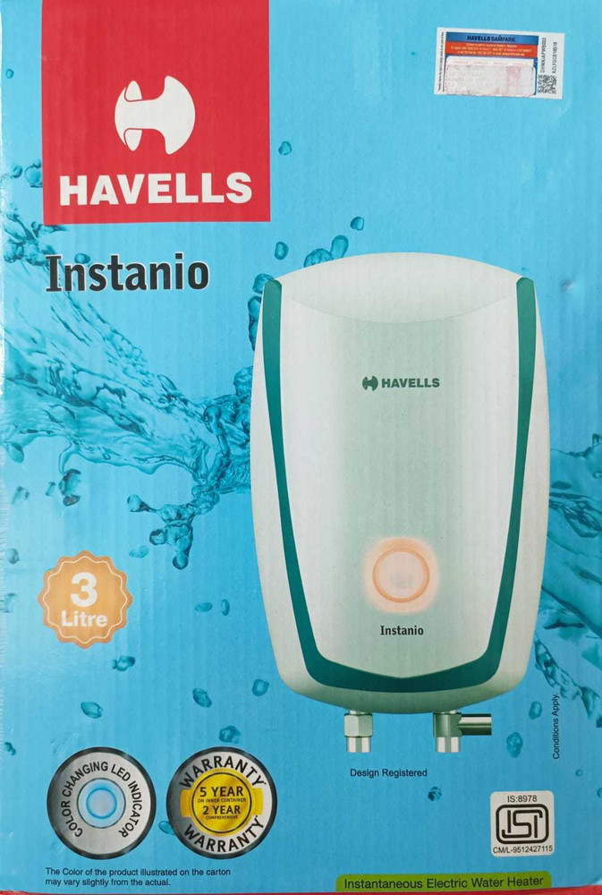 HAVELLS 3 L Instant Water Geyser (INSTANIO 3 LTR, WHITE BLUE) Price in  India - Buy HAVELLS 3 L Instant Water Geyser (INSTANIO 3 LTR, WHITE BLUE)  online at Flipkart.com