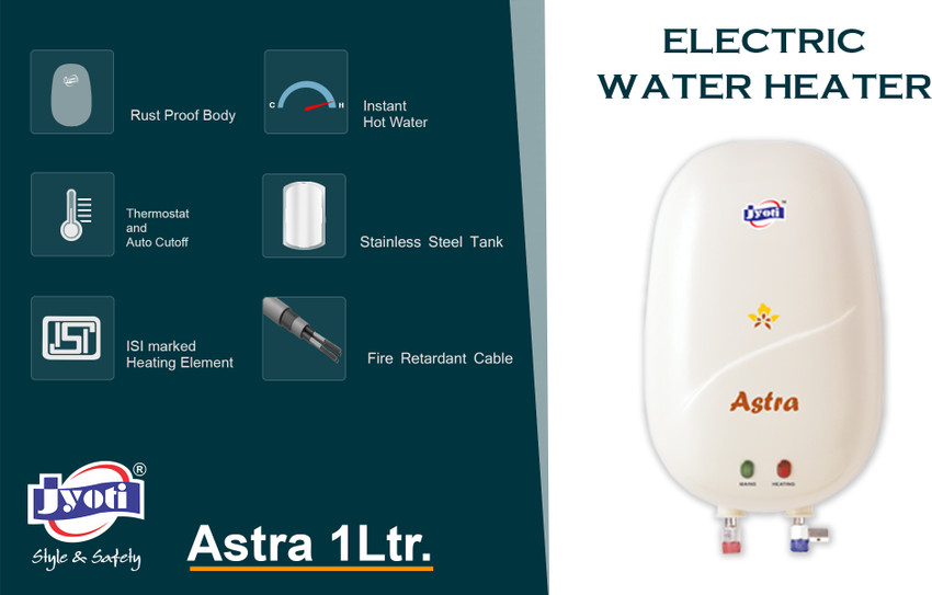 Jyoti 1 L Instant Water Geyser (Jyoti Astra 1L, White) Price in India - Buy  Jyoti 1 L Instant Water Geyser (Jyoti Astra 1L, White) online at  Flipkart.com