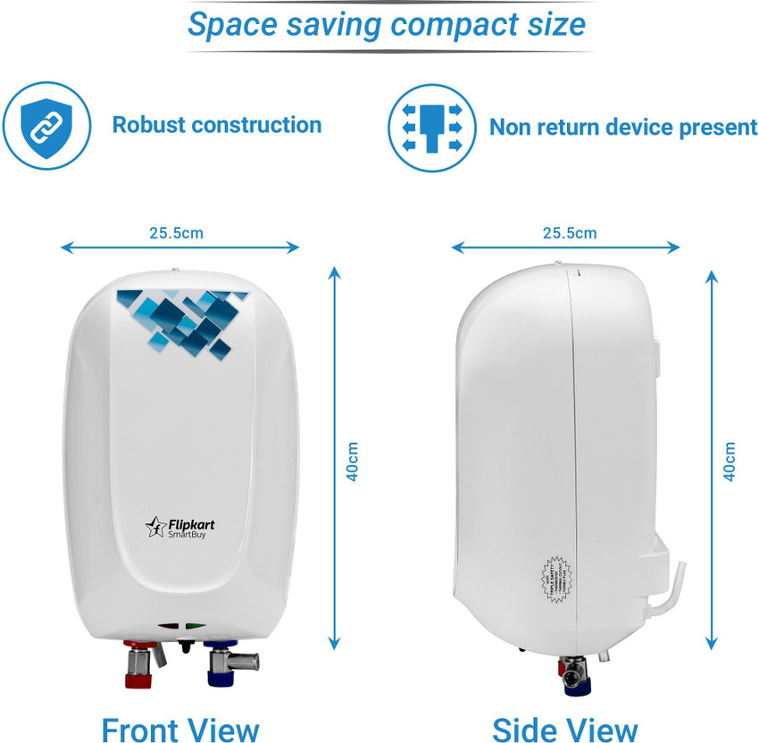 Flipkart SmartBuy 3 L Instant Water Geyser (FKSBGYI3IWIMP, White, Blue)  Price in India - Buy Flipkart SmartBuy 3 L Instant Water Geyser  (FKSBGYI3IWIMP, White, Blue) online at Flipkart.com
