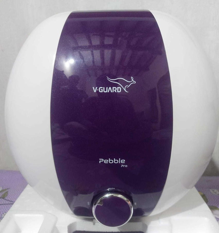 V-Guard 15 L Storage Water Geyser (Pebble Pro 15 Ltr BEE 5-star rating With  Energy-Saving Technology u0026 Rust- proof, White u0026 Violet) Price in India -  Buy V-Guard 15 L Storage Water