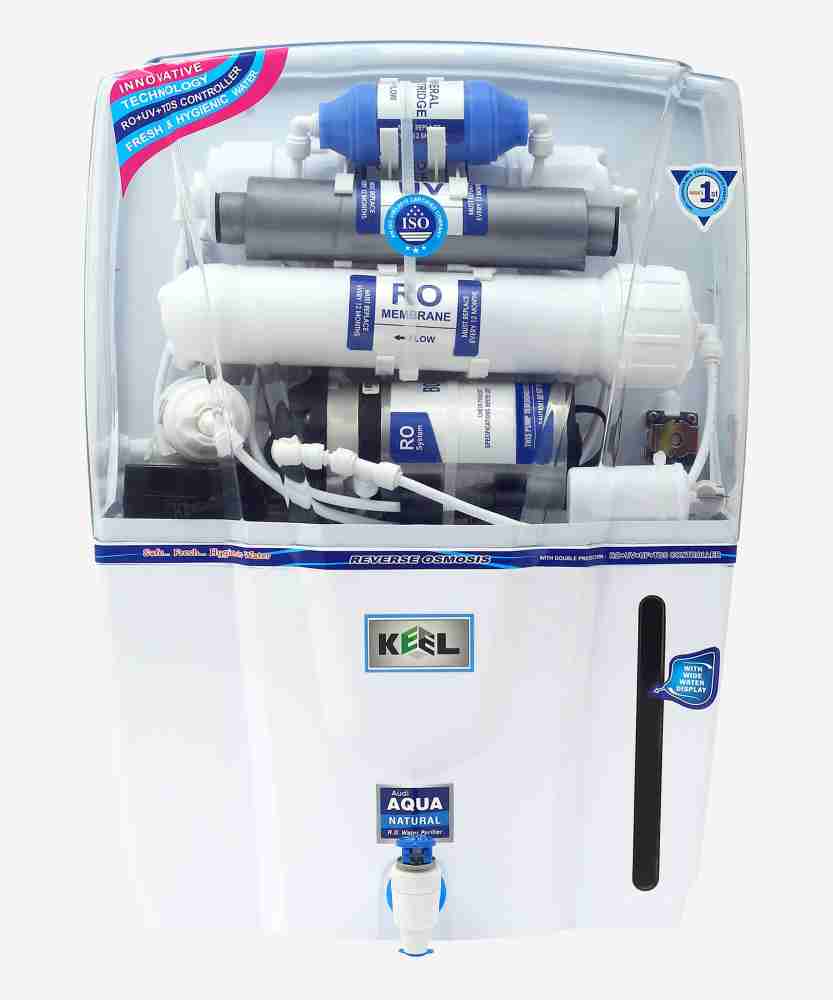 Keel Mineral Ro Copper Audi 12 ltr + Water Filter 12 L RO + UV + UF + TDS  Water Purifier with Prefilter - Keel 