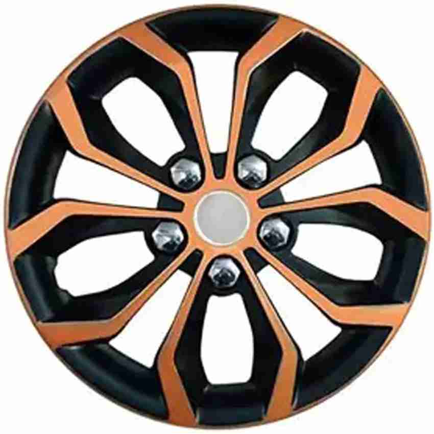 Buy Prigan Polypropylene Black, Orange 13 Inch Wheel Cover, 41 OFF