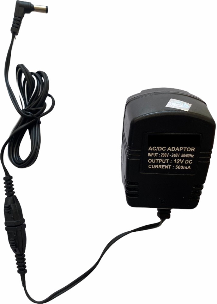 Upix 12V 500mA DC Supply Power Adapter with DC Pin Worldwide