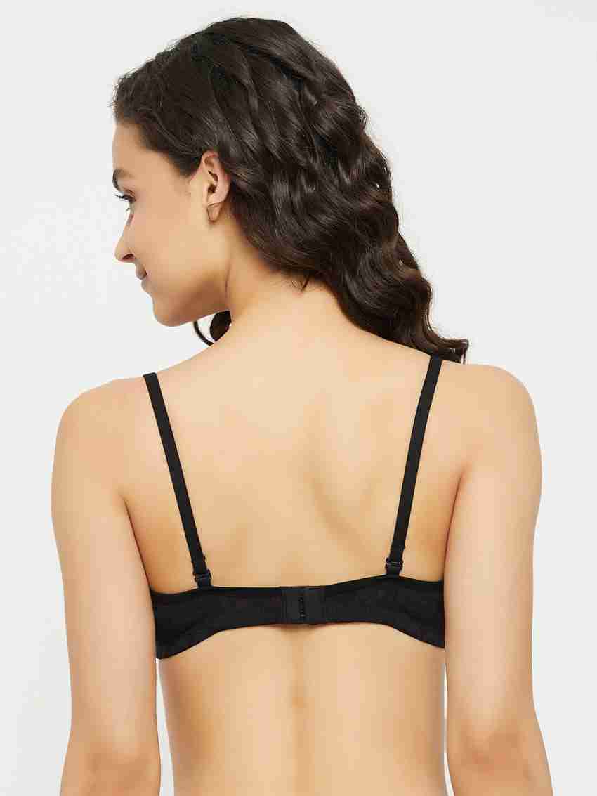 Clovia Padded Non-Wired Full Cup Multiway Bra in Black - Lace Women  Everyday Lightly Padded Bra - Buy Clovia Padded Non-Wired Full Cup Multiway  Bra in Black - Lace Women Everyday Lightly