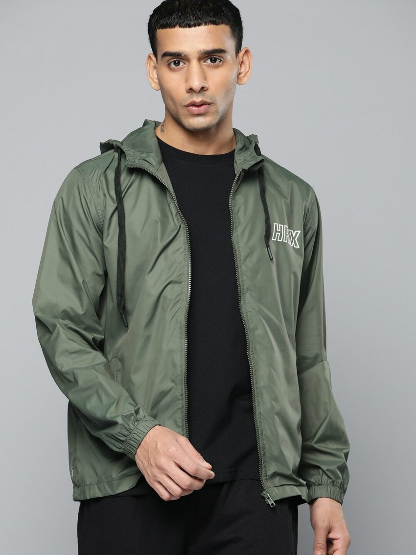 Buy HRX By Hrithik Roshan Men Olive Green Solid Active Bomber