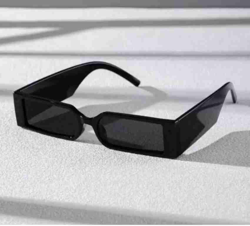 Buy GRECCY Rectangular Sunglasses Black For Men & Women Online @ Best  Prices in India