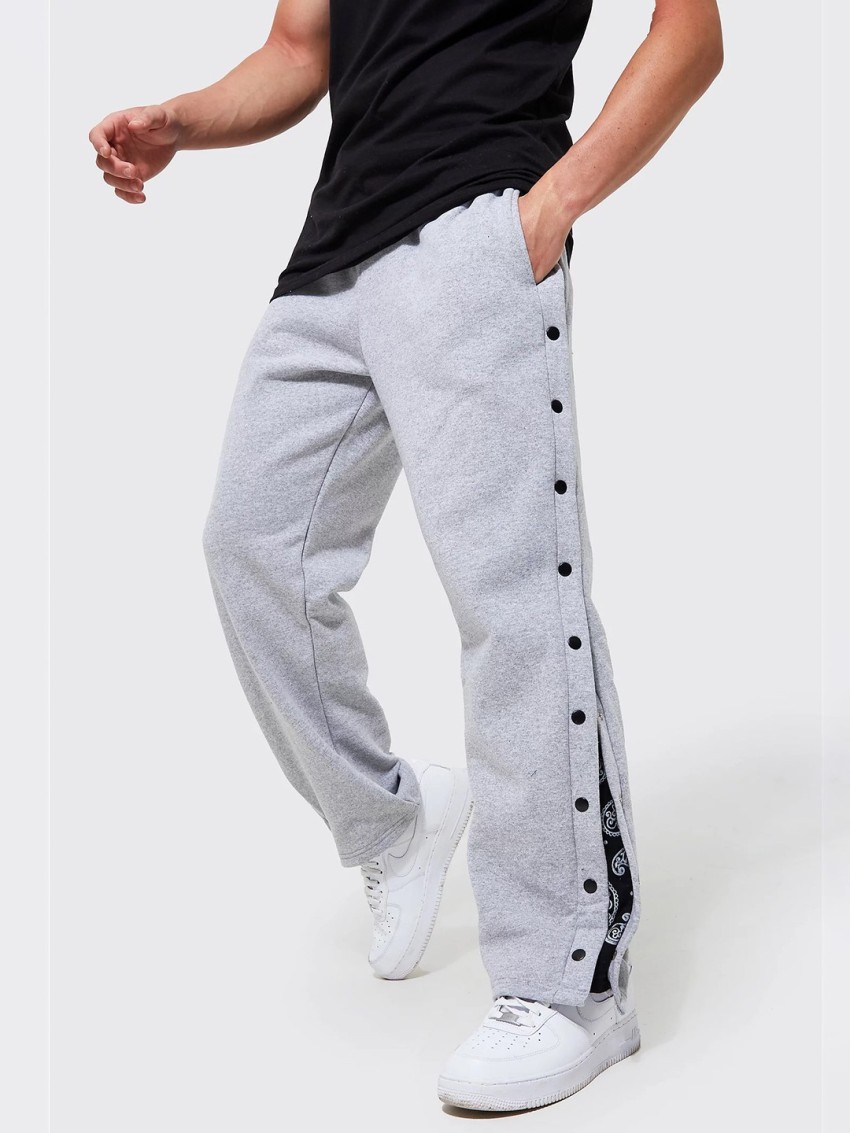 SASSAFRAS alt-laze Women Striped Side Button Track Pants - Absolutely Desi