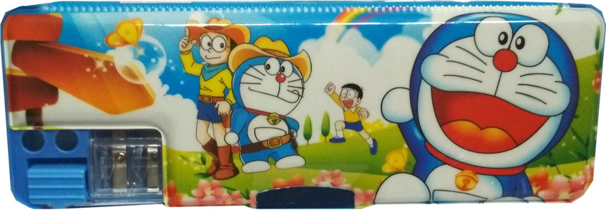 | HALO NATION Doraemon SuperHero and Cartoon Characters Art Plastic Pencil Box - Box | HALO NATION Doraemon SuperHero and Cartoon Characters Art Plastic Pencil Box - Box