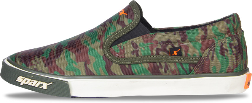 Buy Sparx Men SM-424 Olive Camouflage 