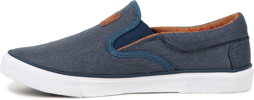 Sparx Men SM-306 Blue White Slip On 