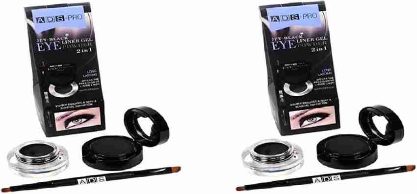 ads Set of 2pc pro 2in1 Jet Black gel eyeliner 14 ml - Price in India, Buy  ads Set of 2pc pro 2in1 Jet Black gel eyeliner - BEST EYELINERS IN INDIA