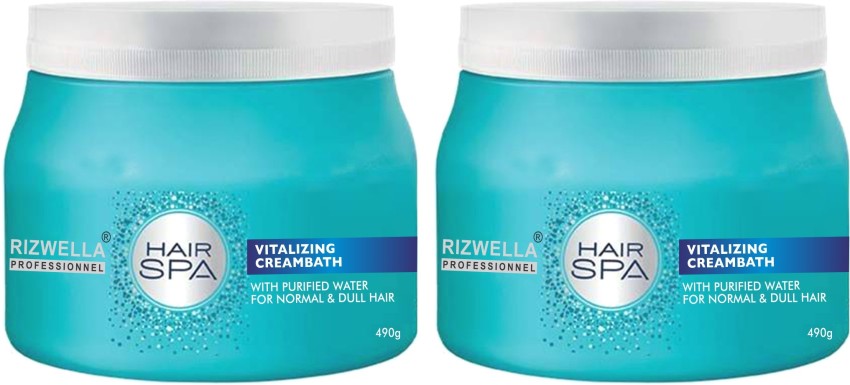 RIZWELLA Hair Spa Vitalizing CreamBath Combo Pack of 2 (980ml) - Price in  India, Buy RIZWELLA Hair Spa Vitalizing CreamBath Combo Pack of 2 (980ml)  Online In India, Reviews, Ratings & Features 