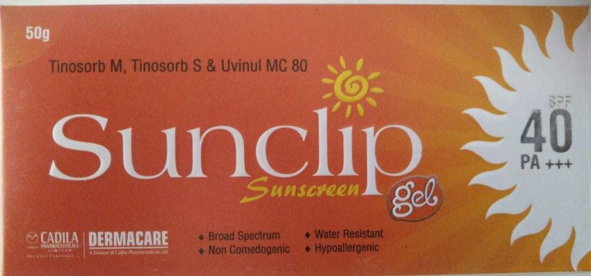 sunclip sunscreen gel