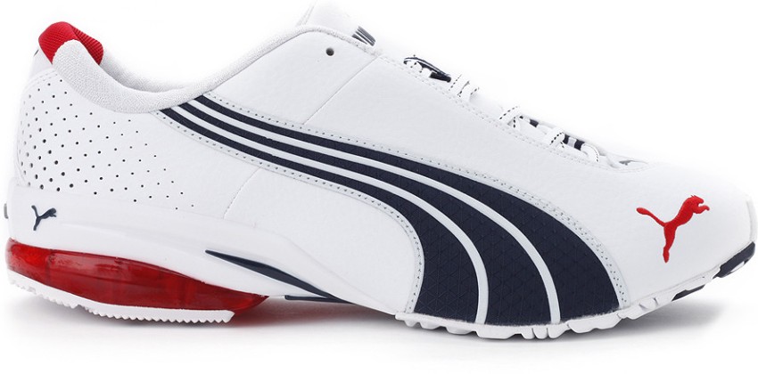 Amante combustible Salida PUMA Jago Ripstop Running Shoes For Men - Buy White, New Navy, High Risk  Red Color PUMA Jago Ripstop Running Shoes For Men Online at Best Price -  Shop Online for Footwears