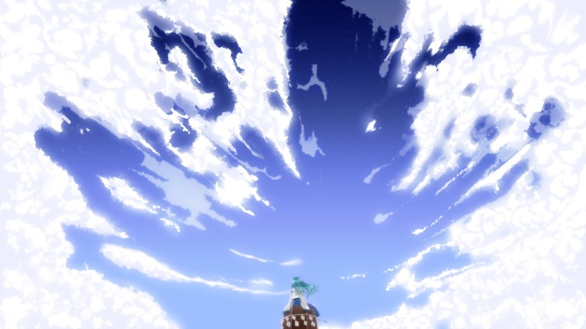 Athah Anime Touhou Shrine Maiden Sanae Kochiya Blue Sky Cloud 13*19 inches  Wall Poster Matte Finish Paper Print - Animation & Cartoons posters in  India - Buy art, film, design, movie, music,