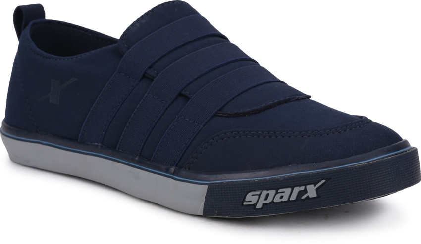 Sparx Men SM-479 Navy Blue Grey Slip On 