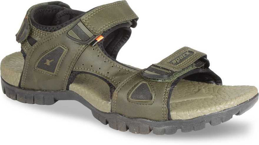 Sparx Men Olive, Black Sandals - Buy 