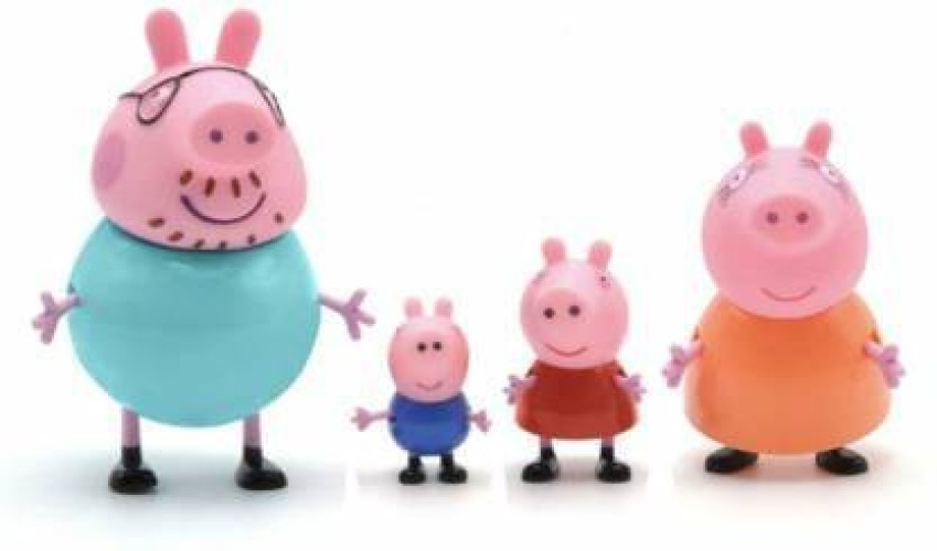 TOPUP Peppa Pig Toys Family Set Orginal Cartoon Animated Figures  (Multicolor) - Peppa Pig Toys Family Set Orginal Cartoon Animated Figures  (Multicolor) . Buy Peppa Pig, George Pig, Daddy Pig, Mummy Pig