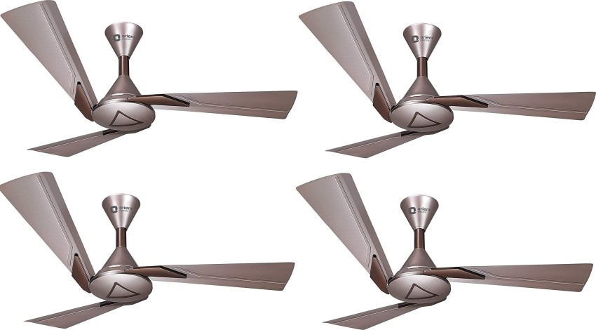 Orient Electric Orina Copper Brown Pack Of 4 1200 Mm 3 Blade Ceiling Fan In India At Sy - Which Ceiling Fan Is Better 3 Blade Or 4