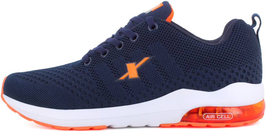 Sparx Men SM-632 Navy Blue Neon Orange 