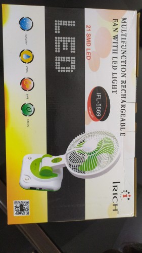 irich rechargeable fan