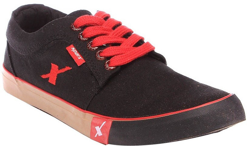 Sparx SM-175 Black Canvas Shoes For Men 