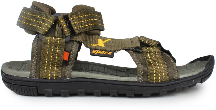 SS-424 Olive Yellow Floater Sandals Men 
