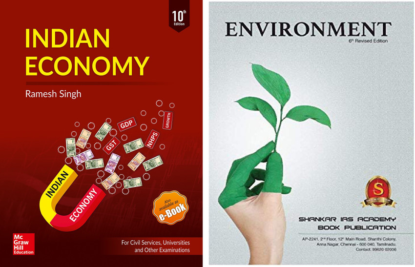 Ias Combo Indian Economy By Ramsh Singh 10th Edition And Enviornment By Shankar Ias Academy 19 Edition Best Book For Civil Services Upsc Ias Ips Exam English Medium Bihar Psc Psc Exam Use Ful For Ugc Net Ramesh