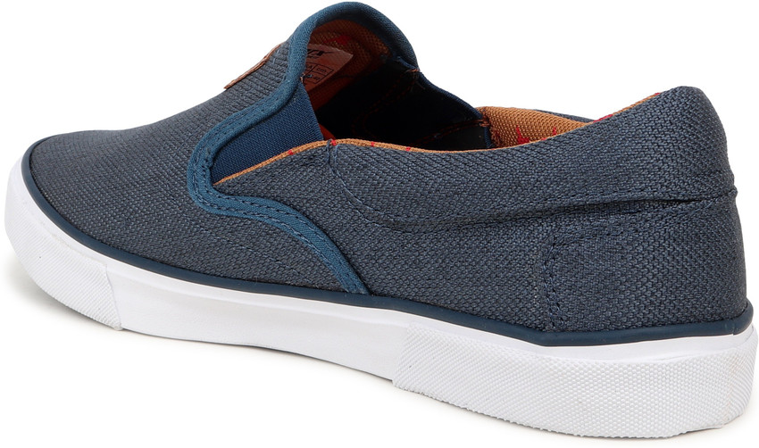 Sparx Men SM-306 Blue White Slip On 