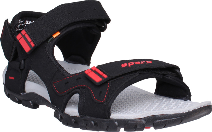 SS-483 Black Red Floater Sandals Men 