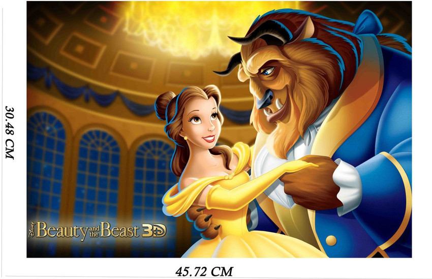 Beauty and the Beast | Cartoon Poster | Poster For Room | Wall Décor | High Resolution -300 GSM- (18x12) Paper Print - Decorative posters in India - Buy art, film, design, Beauty and the Beast | Cartoon Poster | Poster For Room | Wall Décor | High Resolution -300 GSM- (18x12) Paper Print - Decorative posters in India - Buy art, film, design,
