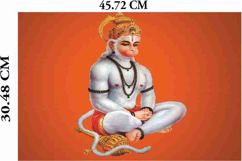 Religious Poster|Lord Hanuman meditation Wall Poster|Bhagwan Poster For  Pooja|Poster For Living Area, Office, Shops|Interior Wall Poster|Decorative  Poster|High Resolution- 300 GSM Poster Paper Print - Religious posters in  India - Buy art, film,