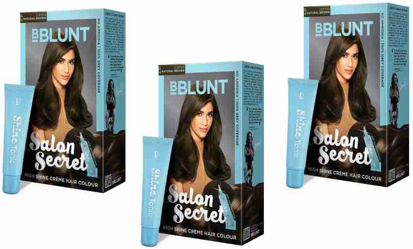 BBlunt Salon Secret High Shine Creme Hair Colour ,  Coffee Natural  Brown - Price in India, Buy BBlunt Salon Secret High Shine Creme Hair Colour  ,  Coffee Natural Brown Online
