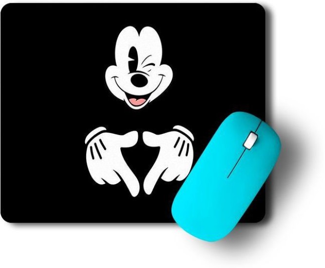 Yellow Alley Mickey Mouse Cartoon Mouse Pad|Rubber Base Matte  Finish|Optical-friendly|Dust Free Mouse Pad For PC/Laptop|Anti -Slippery  Rectangular Mousepad - Yellow Alley : 