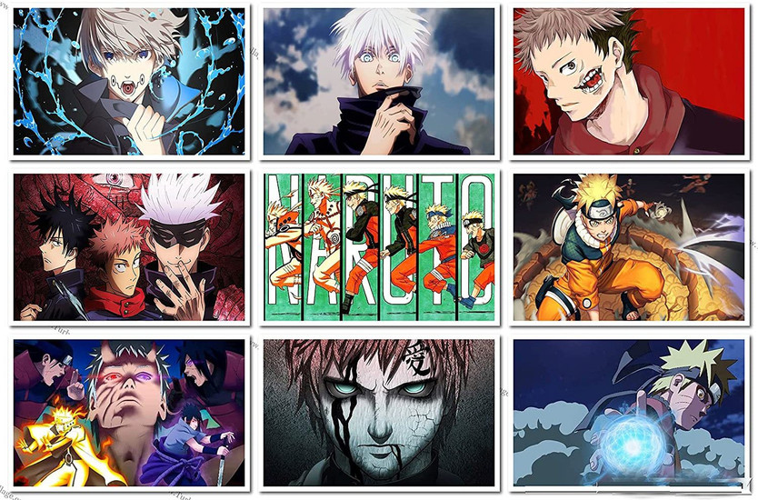 Naruto Posters Anime Poster Art Prints for Home Wall Decor, Set of 9 PCS, 12 in x18 in Photographic Paper - TV Series posters in India - Buy art, film, design, movie, Naruto Posters Anime Poster Art Prints for Home Wall Decor, Set of 9 PCS, 12 in x18 in Photographic Paper - TV Series posters in India - Buy art, film, design, movie,