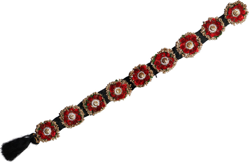 Krenoz Bharatanatyam Savaram & Kunjalam Kemp Ready Jada Set Hair Accessories/Hair Choti With 8 Flower's Jada Set For Women/Wedding Accessories/Hair (ChotiNew01) Hair Accessory Set (Multicolor)(Model-8) Hair Accessory Set Price in India - Krenoz Bharatanatyam Savaram & Kunjalam Kemp Ready Jada Set Hair Accessories/Hair Choti With 8 Flower's Jada Set For Women/Wedding Accessories/Hair (ChotiNew01) Hair Accessory Set (Multicolor)(Model-8) Hair Accessory Set Price in India -