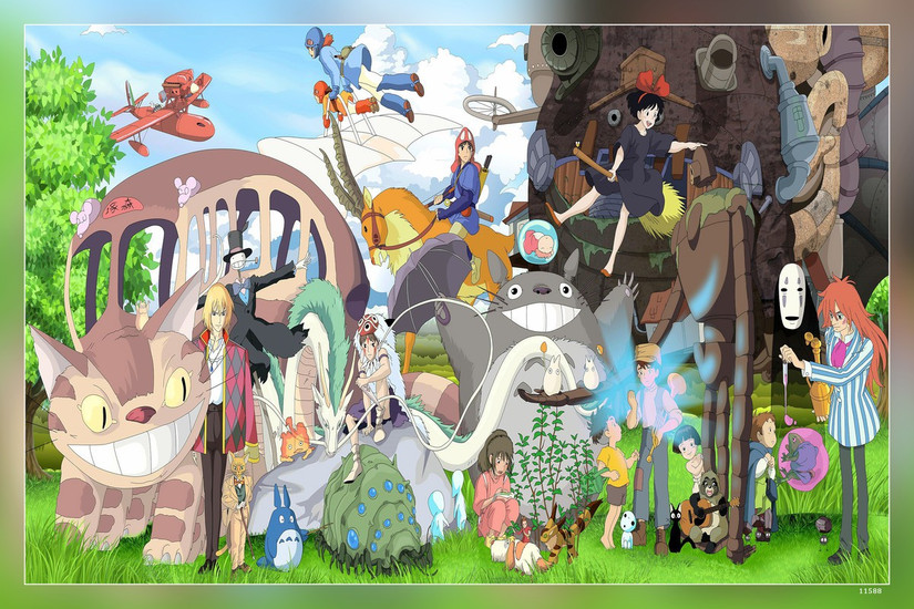 Studio Ghibli Anime Spirited Away My Neighbor Totoro Kiki S Delivery Service Hd Matte Finish Poster Paper Print Animation Cartoons Posters In India Buy Art Film Design Movie Music