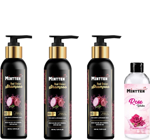 mintten HAIR GROWTH ONION SHAMPOO 200 ML + FACE COOL ROSE WATER 100 ML  Price in India - Buy mintten HAIR GROWTH ONION SHAMPOO 200 ML + FACE COOL ROSE  WATER 100 ML online at 