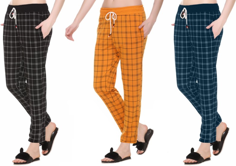 Mystere Paris Multicolored Checked Loung Pants Buy Mystere Paris  Multicolored Checked Loung Pants Online at Best Price in India  Nykaa