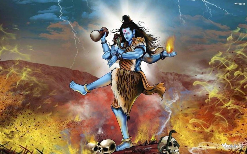 Poster Lord Shiva Tandav Painting sla637 (Wall Poster, 13x19 Inches, Matte  Paper, Multicolor) Fine Art Print - Art & Paintings posters in India - Buy  art, film, design, movie, music, nature and