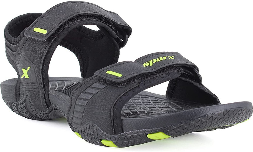 Sparx Men Black, Green Sports Sandals 