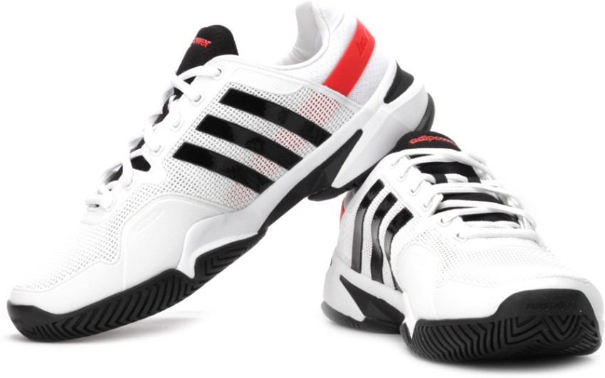 ADIDAS Adipower Barricade 8 Tennis Shoes For Men - Buy White, Black Color ADIDAS Barricade Tennis Shoes For Men Online at Best Price - Shop Online for Footwears in India | Shopsy.in