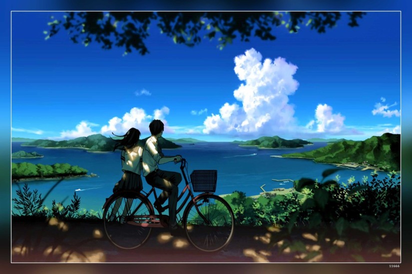 Anime Original Bicycle Bike Matte Finish Poster Paper Print - Animation &  Cartoons posters in India - Buy art, film, design, movie, music, nature and  educational paintings/wallpapers at 