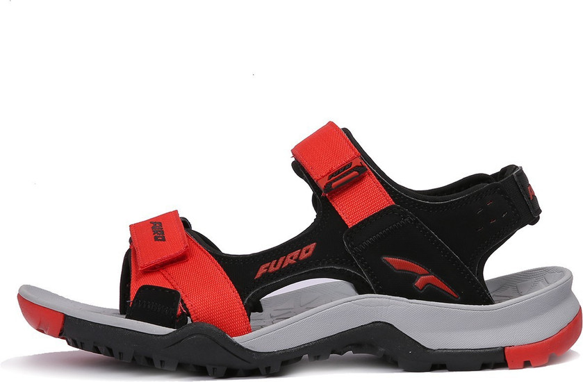 Red Chief Sports Men Black Sandals 