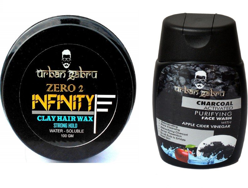 Urbangabru Gromming Combo Kit - Infinity Hair Wax for Strong Hold, 100 gm +  Charcoal Face Price in India - Buy Urbangabru Gromming Combo Kit - Infinity  Hair Wax for Strong Hold,
