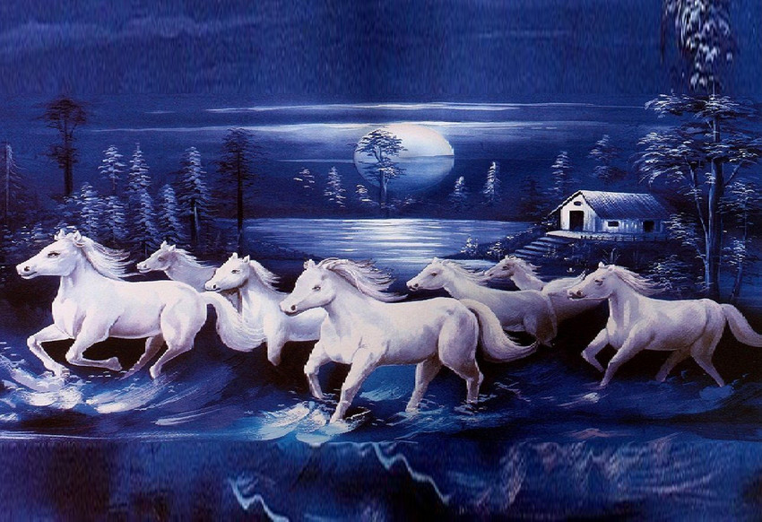 Seven Lucky Running Horses Vastu Wallpapers Fully WaterProof Vinyl Sticker Poster For Living Room,Bedroom,Office,Kids Room,Hall (24X18) Fine Art Print - Animals posters in India - Buy art, film, design, movie, music, nature Seven Lucky Running Horses Vastu Wallpapers Fully WaterProof Vinyl Sticker Poster For Living Room,Bedroom,Office,Kids Room,Hall (24X18) Fine Art Print - Animals posters in India - Buy art, film, design, movie, music, nature